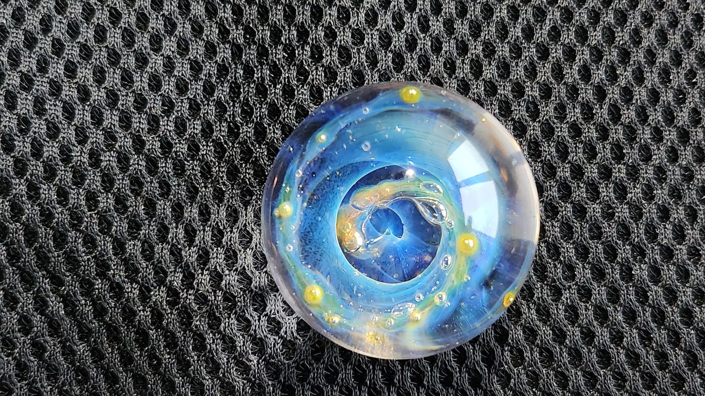 Demo 7 Chaos Marble With Inner Swirl Space Backing And Floating Opal Intermediate